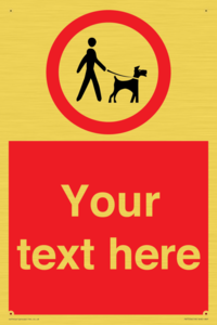 Custom Road regulatory dogs on leads